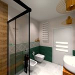 Zielone barwy w łazience (1)